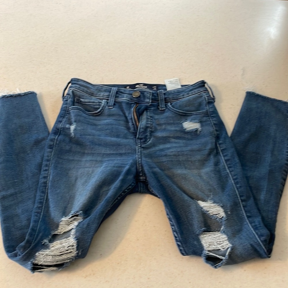 Hollister high-rise crop super skinny